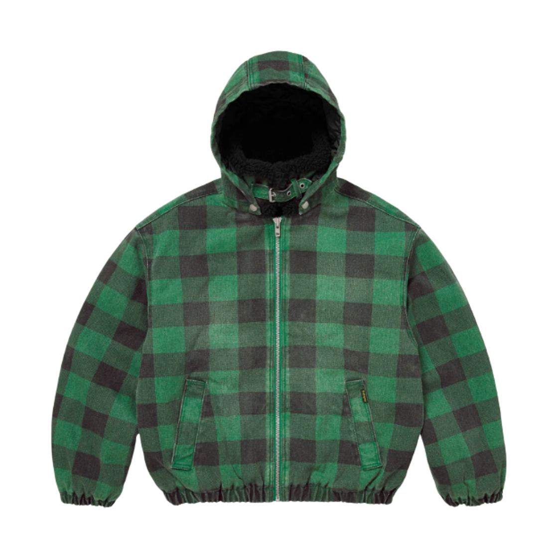 슈프림 포우 셔링 라인드 봄버 자켓 플레이드 - 25FW(Supreme Faux Shearling Lined Bomber Jacket Plaid - 25FW) - 4