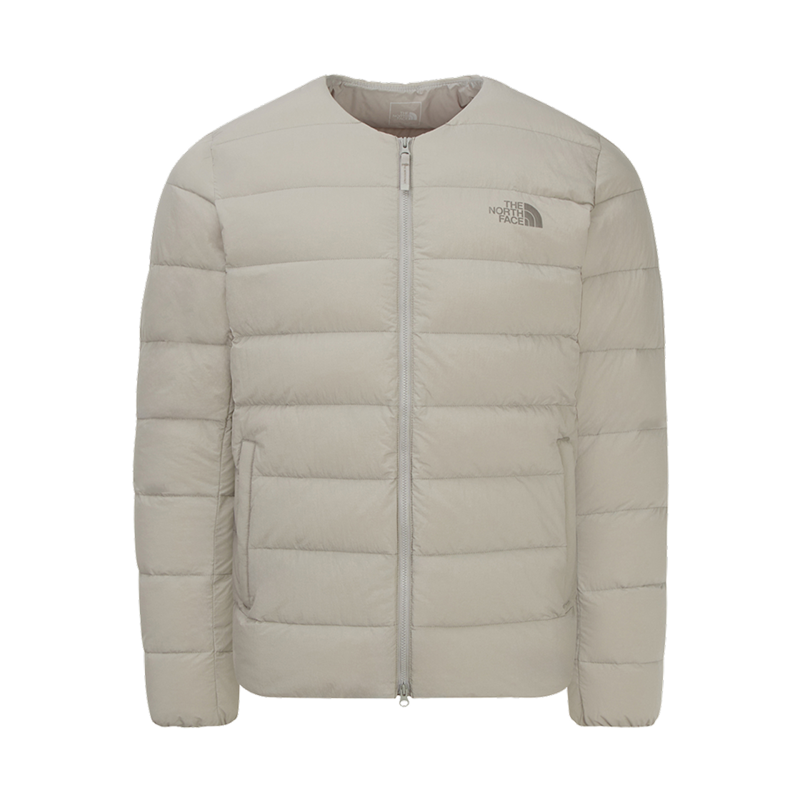 NJ1DR54C The North Face Poplar Down Cardigan RDS Grayish Beige - 25FW