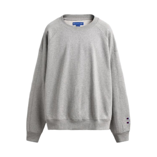 자라 x 챔피온 패치 크루넥 스웨트셔츠 그레이 말(Zara x Champion Patch Crewneck Sweatshirt Gray Marl)