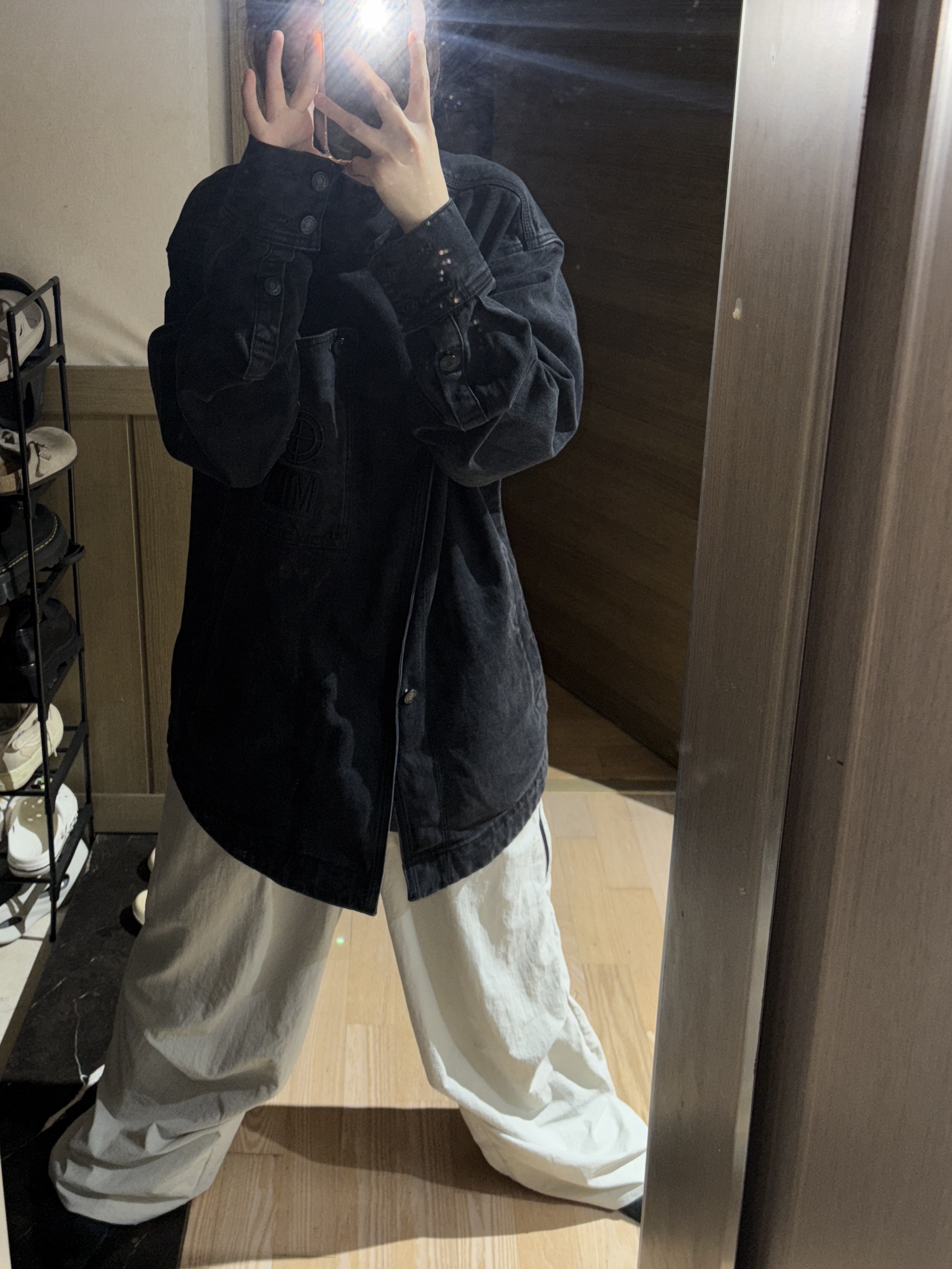 Plasticproduct MPa Trapezoid Jacket Black 착용 스타일 - 3