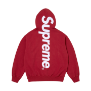 Supreme Satin Applique Hooded Sweatshirt Dark Red - 25FW