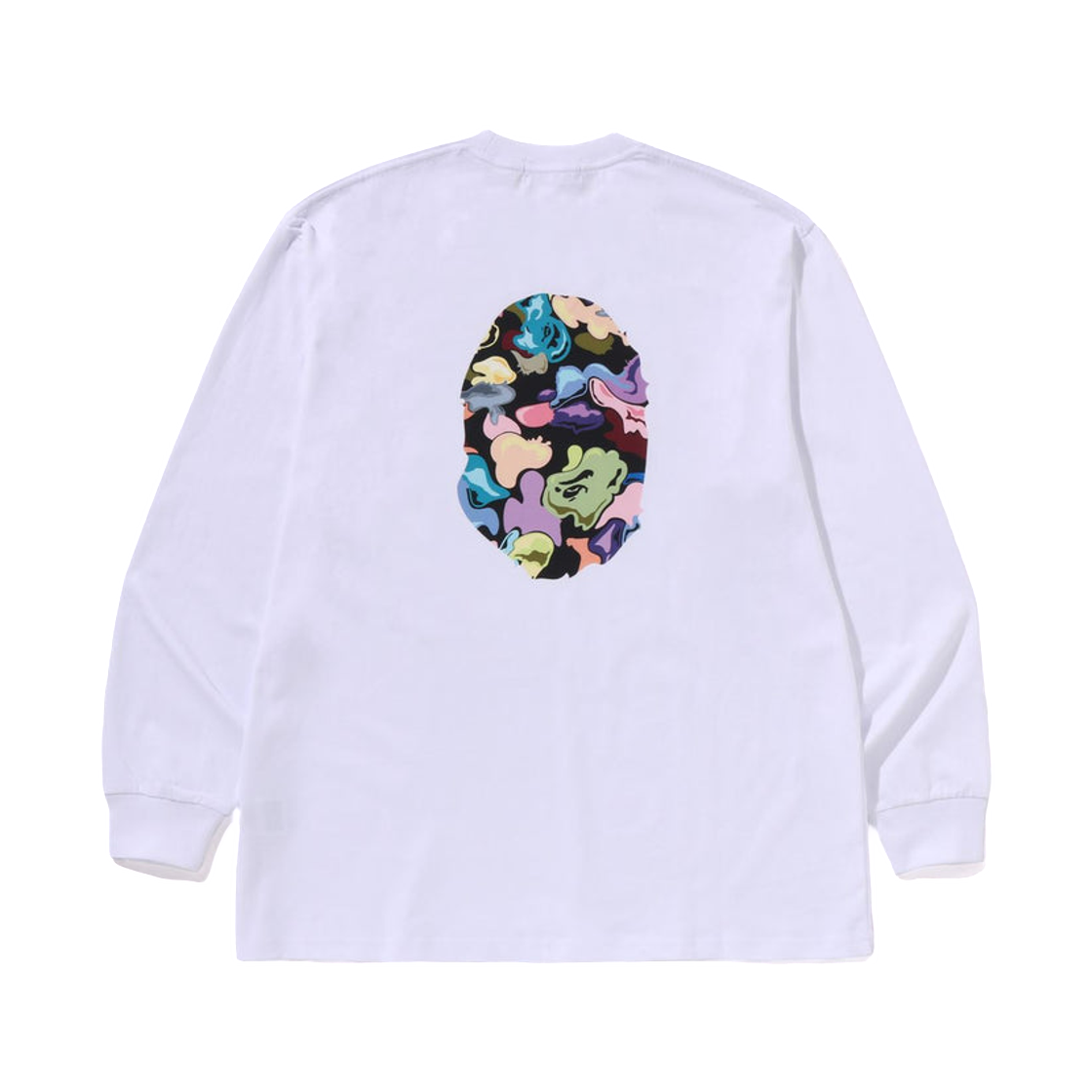 베이프 아트 카모 에이프 헤드 릴렉스드 핏 롱슬리브 티셔츠 화이트(BAPE Art Camo Ape Head Relaxed Fit L/S T-Shirt White) - 2