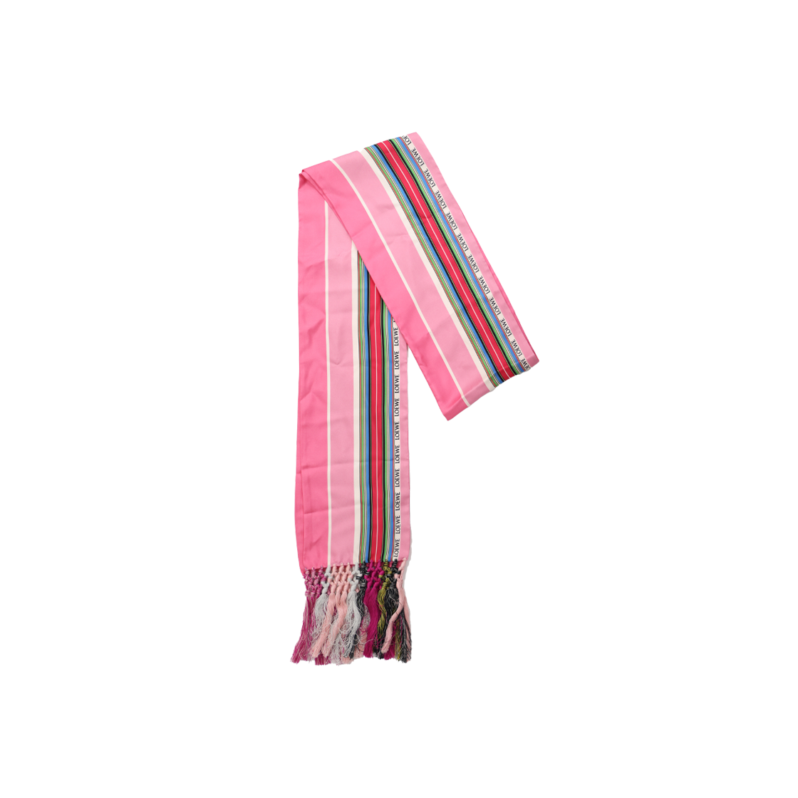 로에베 스카프 핑크, 멀티컬러(Loewe Pink and Multicolor Scarf)