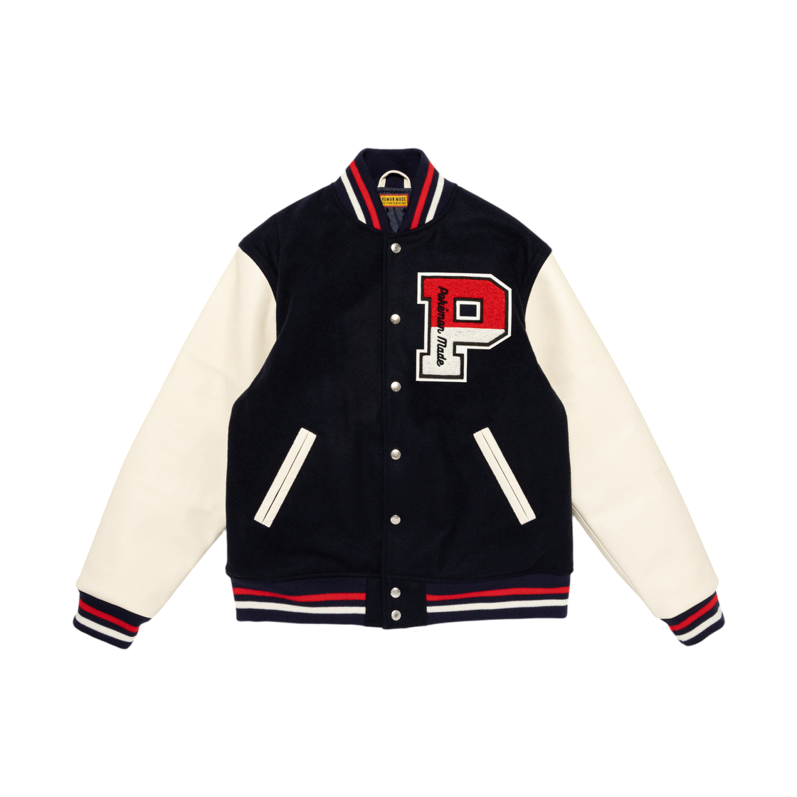 휴먼 메이드 x 포켓몬 메이드 바시티 자켓 네이비(Human Made x Pokemon Made Varsity Jacket Navy)