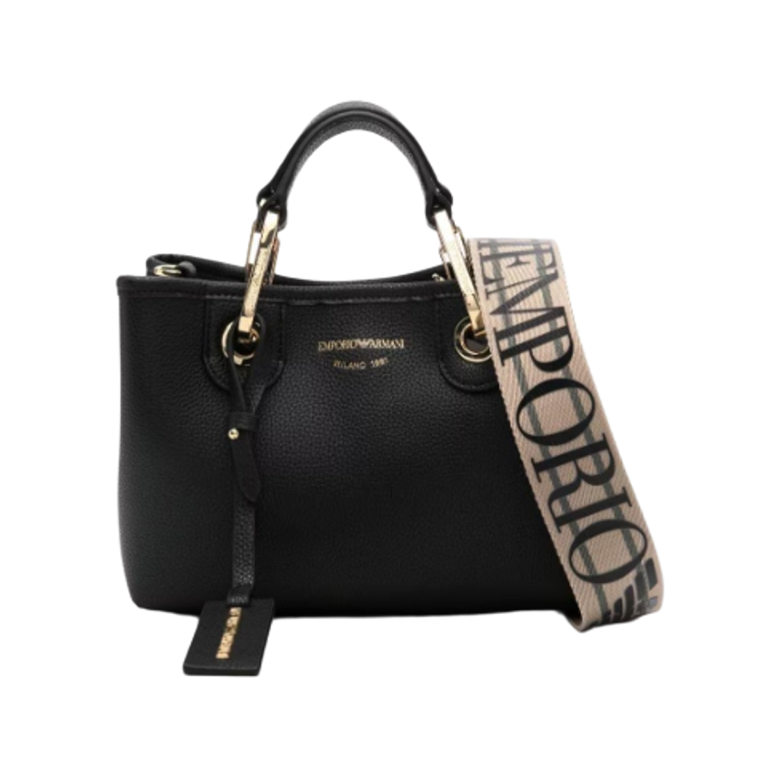 EW000382AF12103MC032 Emporio Armani Myea XS Shopper Bag Black