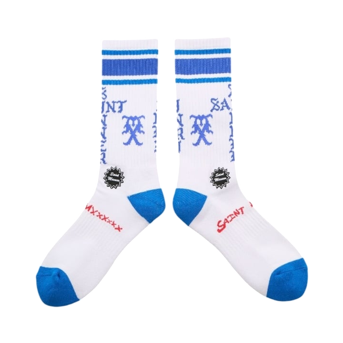 HR1-0000-109 Saint Mxxxxxx Sinner Socks White Blue - 25AW