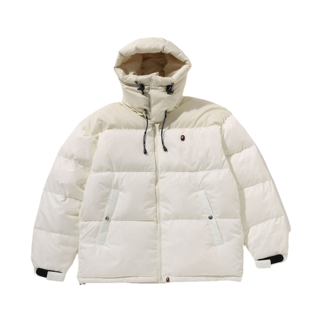 - BAPE One Point Relaxed Fit Down Jacket Ivory