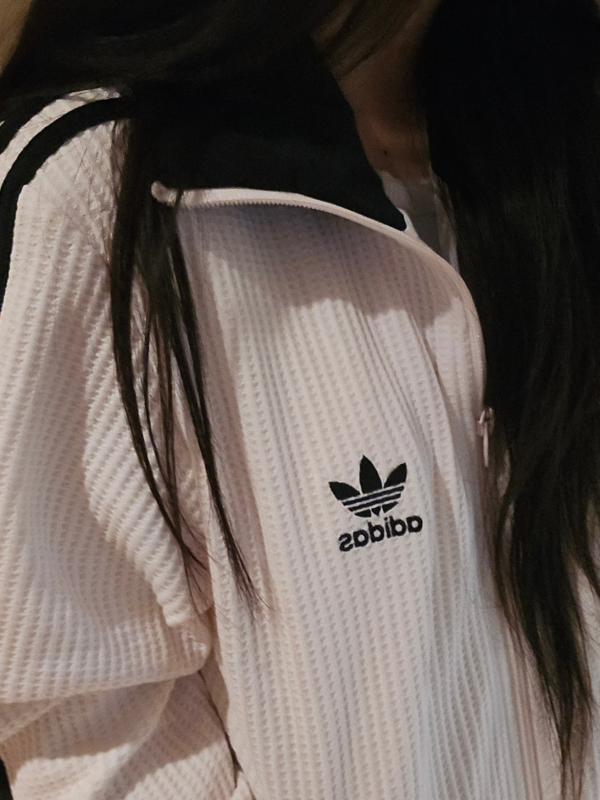 Adidas Waffle Beckenbauer Track Top Wonder White - KR Sizing 착용 스타일 - 1