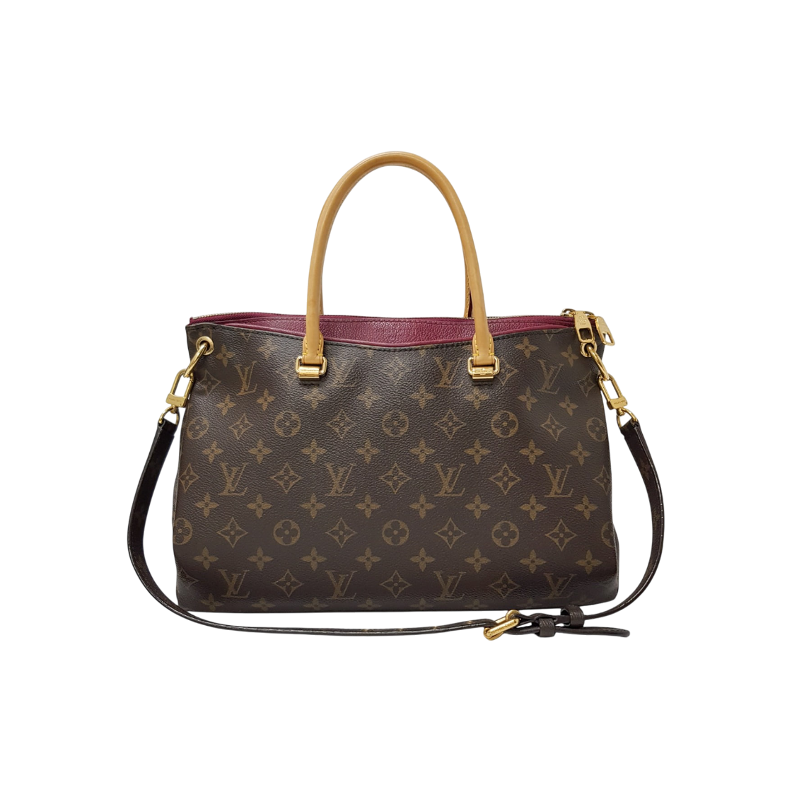 IT7HGRITSM3A Louis Vuitton Monogram Canvas Palace Tote Bag with Strap