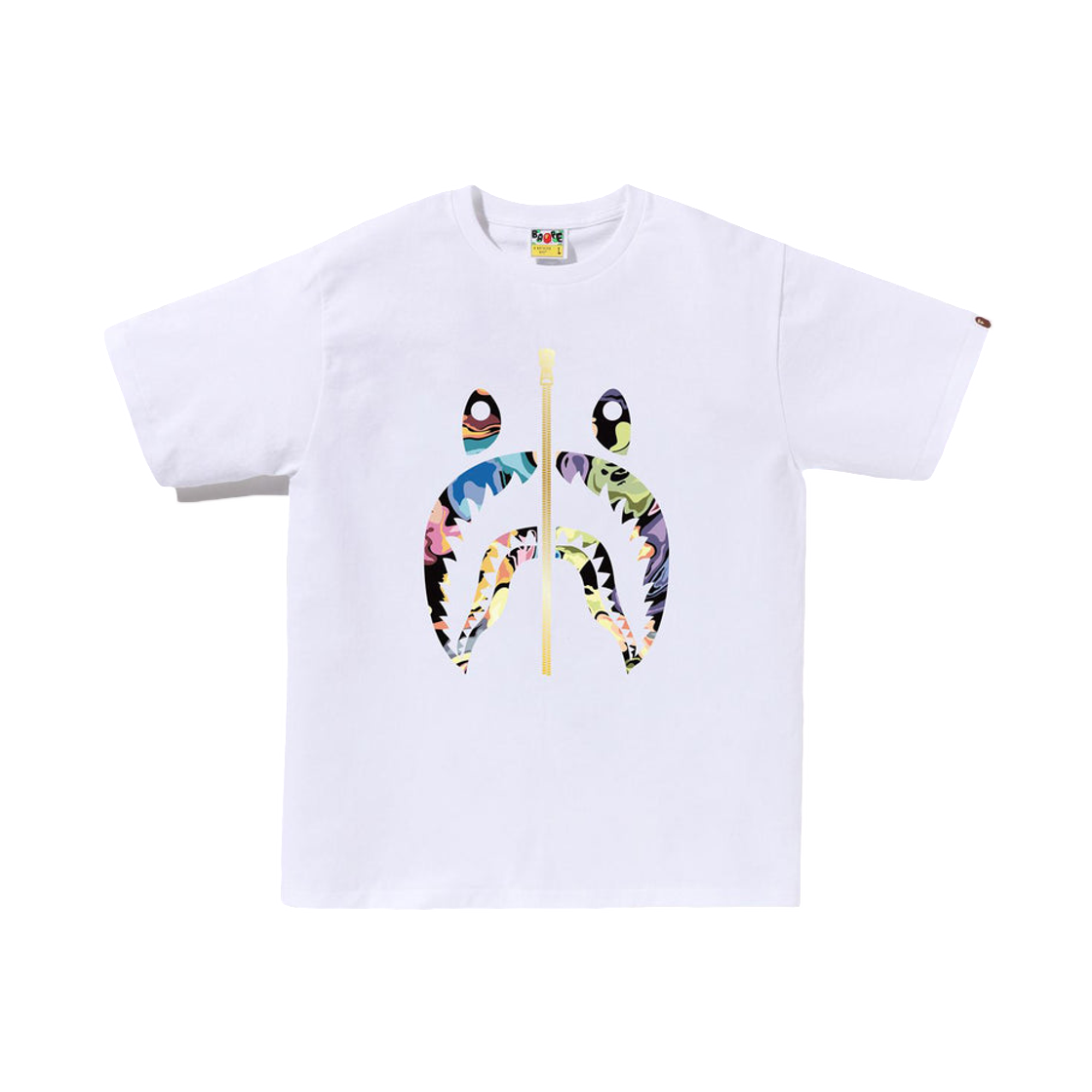 - BAPE Art Camo Shark T-Shirt White