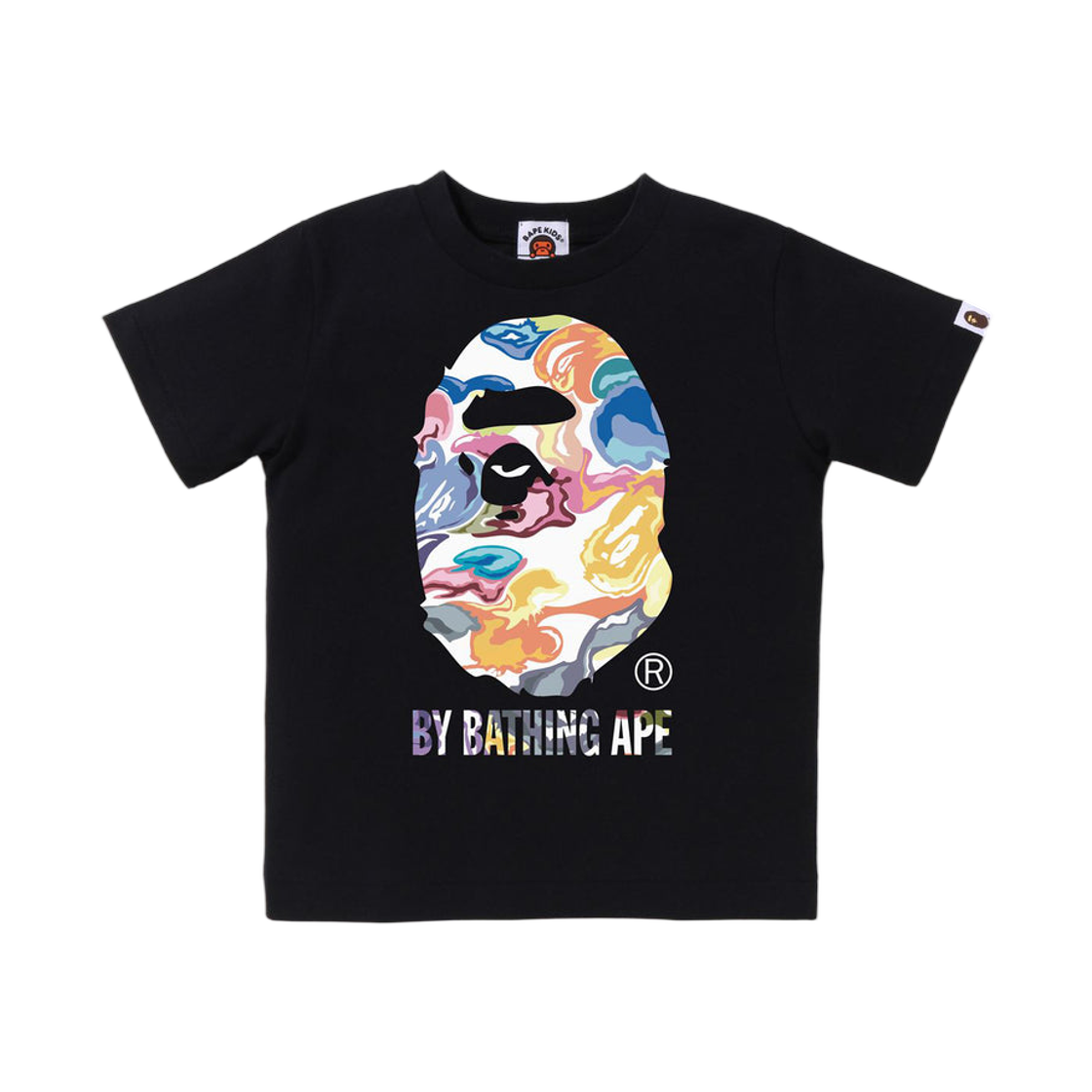 - (Kids) BAPE Art Camo By Bathing Ape T-Shirt Black