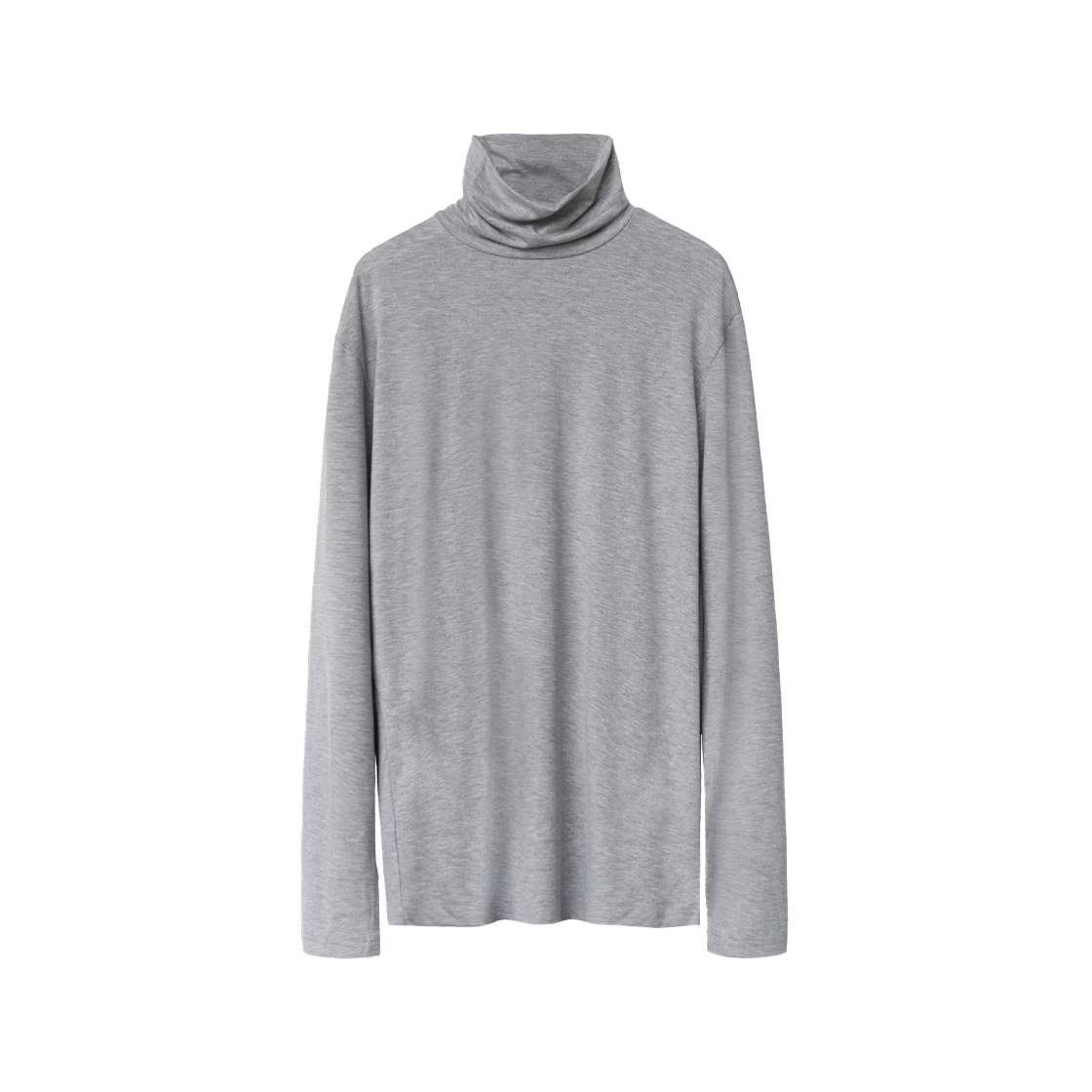 폴리테루 터틀넥 슬리브 멜란지 그레이(Polyteru Turtle Neck Sleeve Melange Gray)