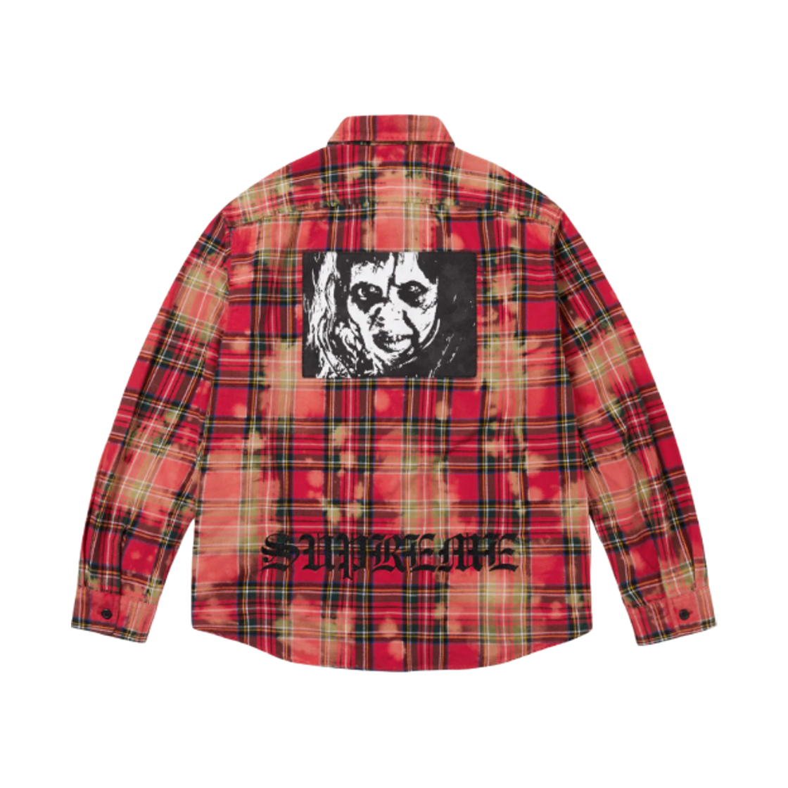 - Supreme The Exorcist Flannel Shirt Red - 25FW