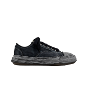 Maison Mihara Yasuhiro Peterson23 OG Sole Vintage Effect Embroidered Canvas Low-top Sneakers Black Black