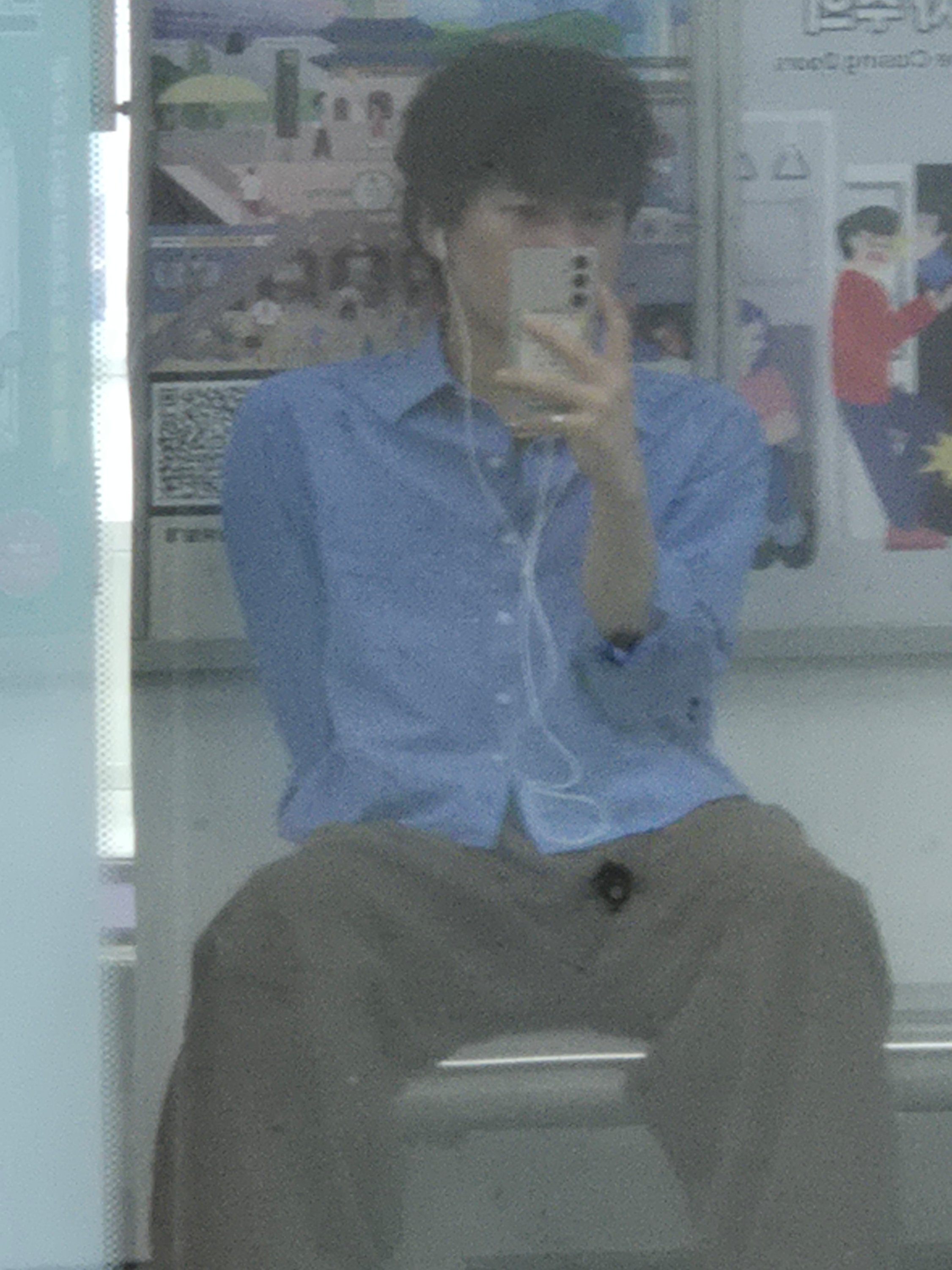 (W) Uniqlo x JW Anderson Oxford Boxy Shirt Blue - KR, (W) Nike Shox R4 Black 착용 스타일 - 3