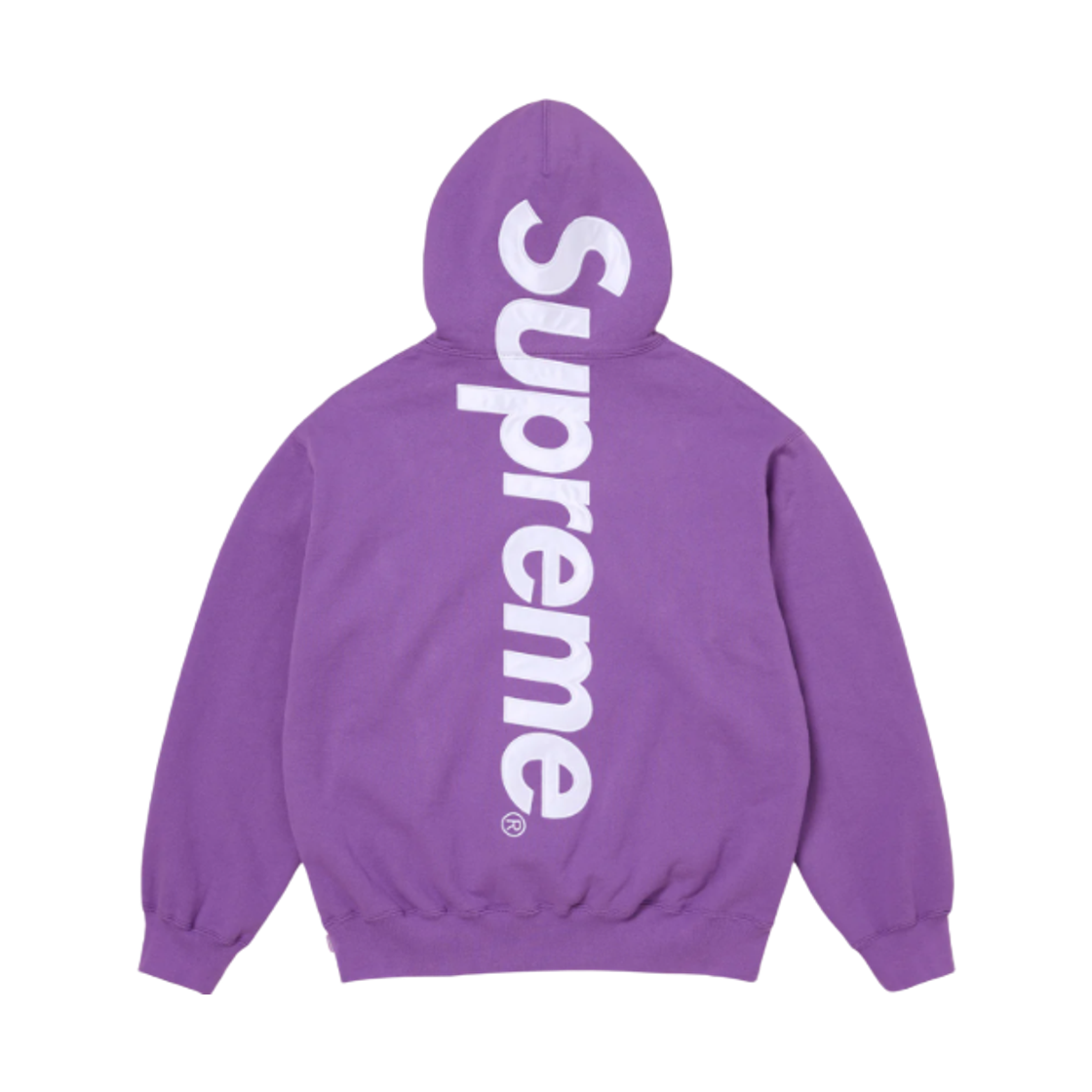 - Supreme Satin Applique Hooded Sweatshirt Violet - 25FW