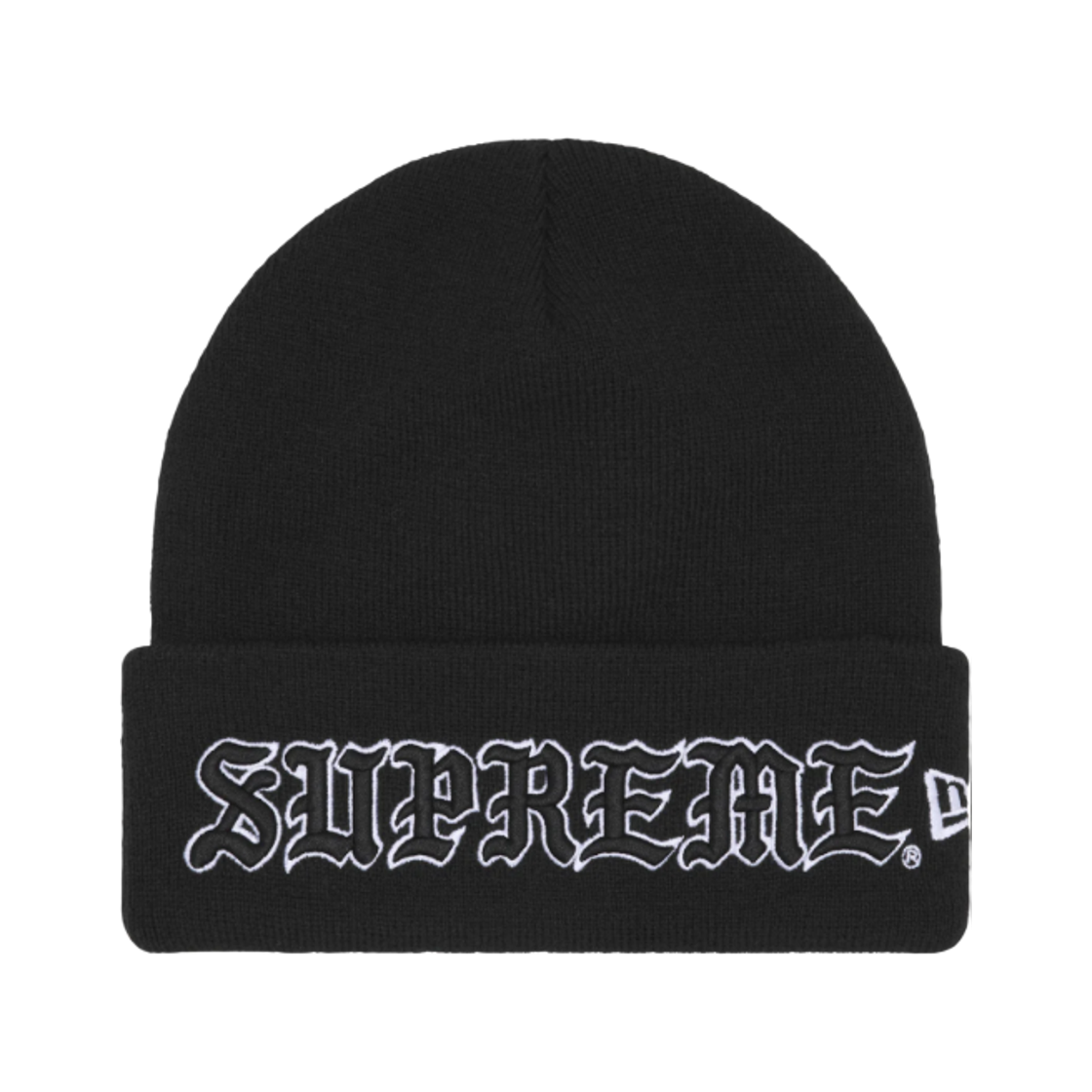 슈프림 뉴에라 올드 잉글리쉬 비니 블랙 - 25FW(Supreme New Era Old English Beanie Black - 25FW)