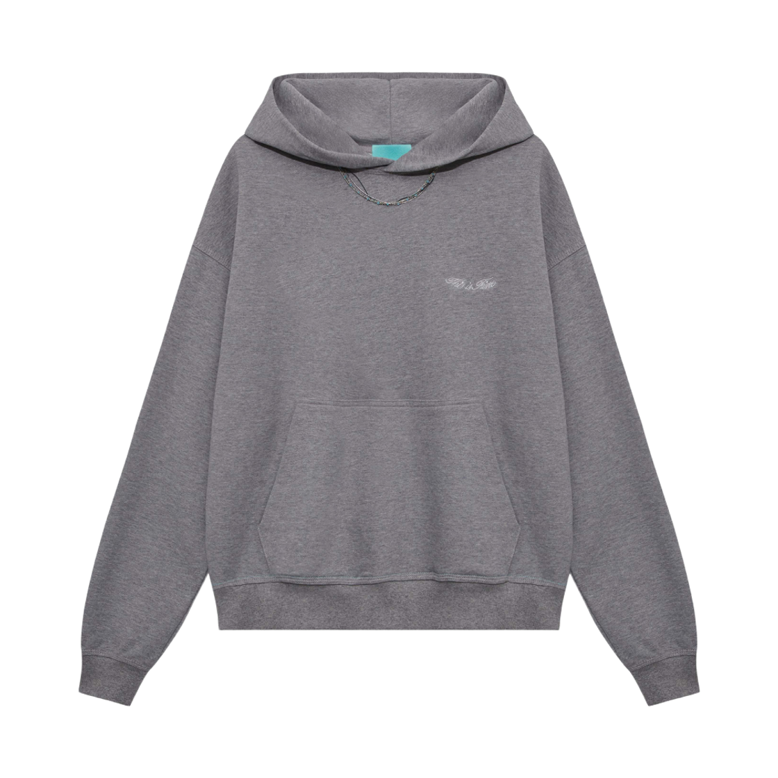 디스이즈파인 릴렉스드 시그니처 후디 스포티프 그레이(THIS IS FINE Relaxed Signature Hoodie Sportif Gray)