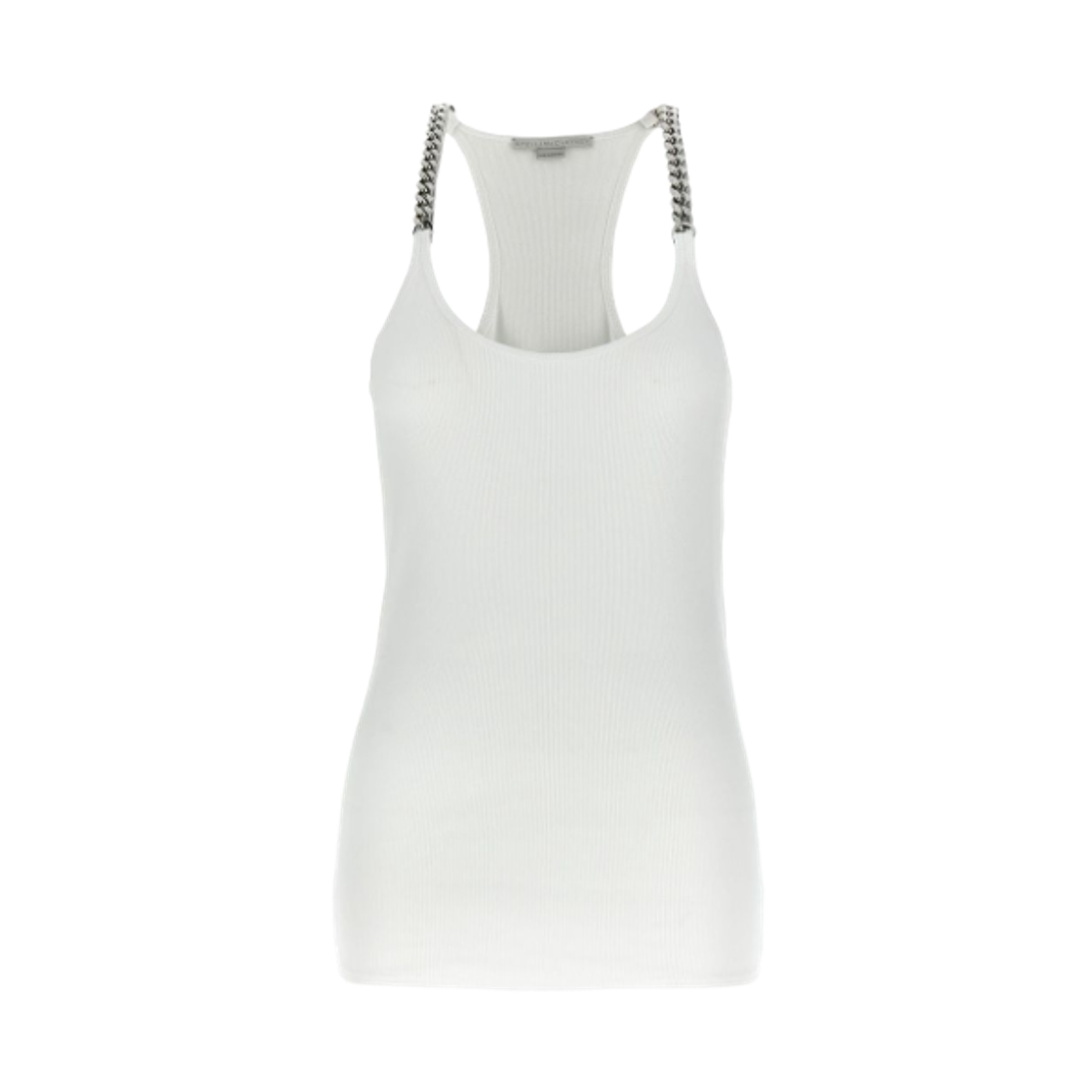 6J03533SPZ679000 (W) Stella McCartney Chain Strap Tank Top White