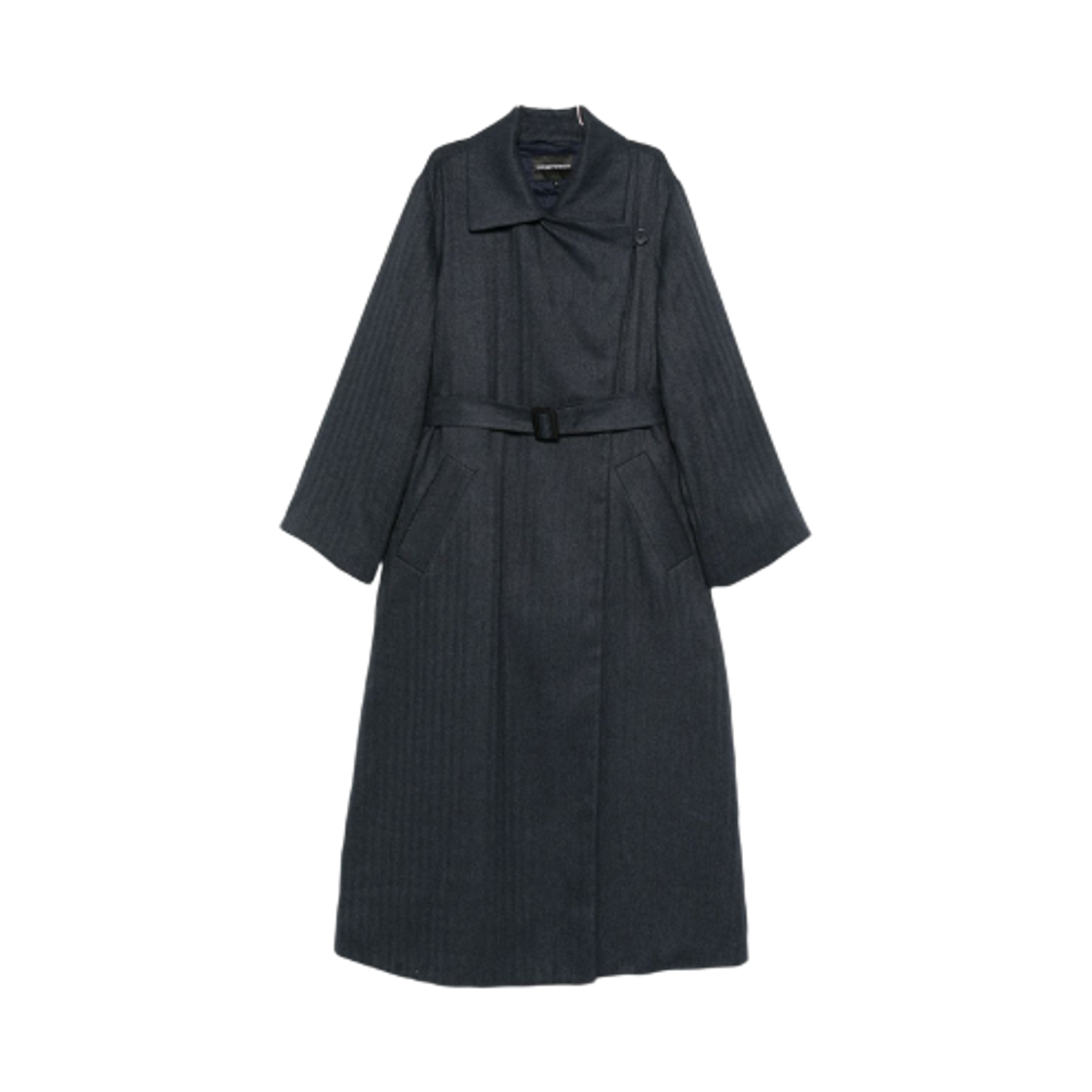 EW001396AF14355OB002 (W) Emporio Armani Double-Breasted Coat Blue