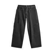 Zara x Champion Drawstring Cargo Pants Anthracite Gray