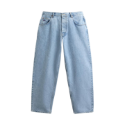 Zara x Champion Loose Tapered Fit Jeans Light Blue