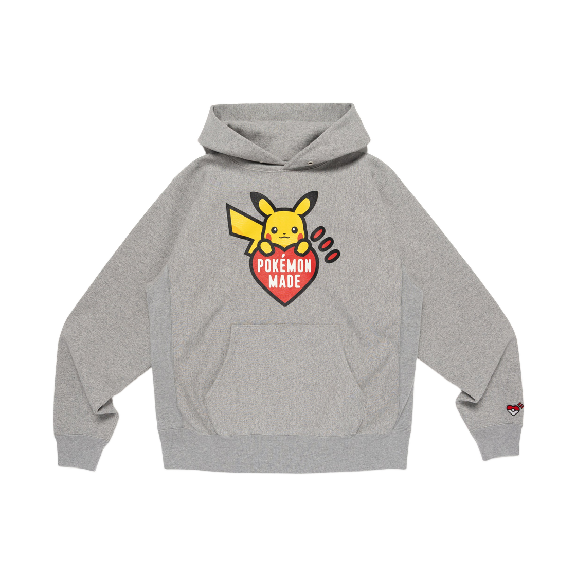 휴먼 메이드 x 포켓몬 메이드 헤비웨이트 후드 그레이(Human Made x Pokemon Made Heavyweight Hoodie Gray)