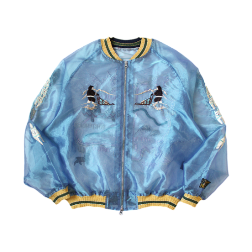 캐피탈 시어 펄 모스키토 가드 수베니어 자켓 유콘 라이트 블루(Kapital Sheer Pearl Mosquito Guard Souvenir Jacket Yukon Light Blue)