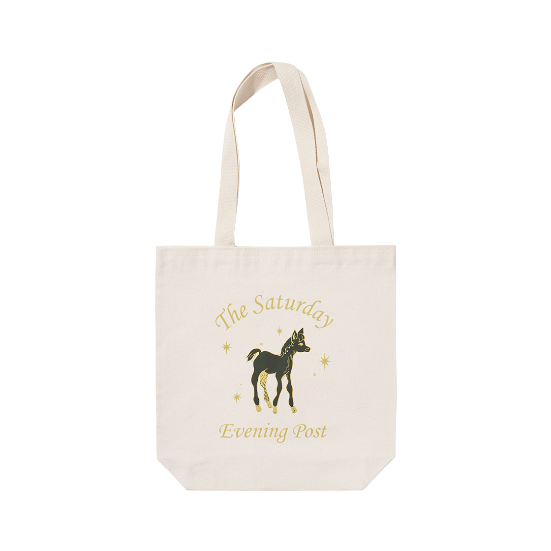SFX2BG714AIV The Saturday Evening Post Mini Horse Graphic Eco Bag