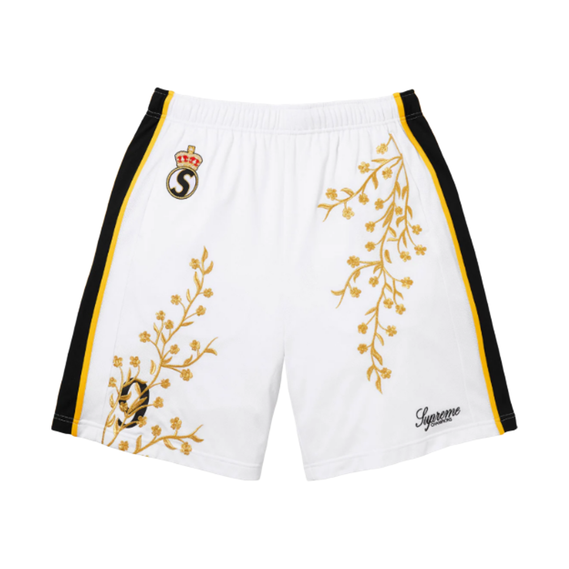 - Supreme Floral Soccer Short White - 25FW