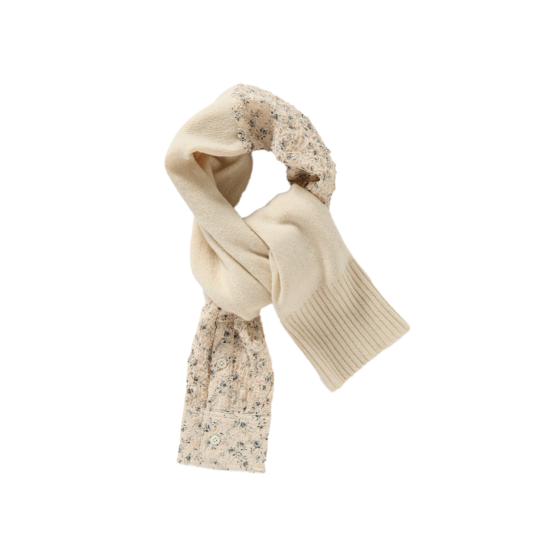 퍼버즈 우먼 더블 슬리브 스카프 베이지 - 25FW(Perverze Women Double Sleeve Scarf Beige - 25FW)