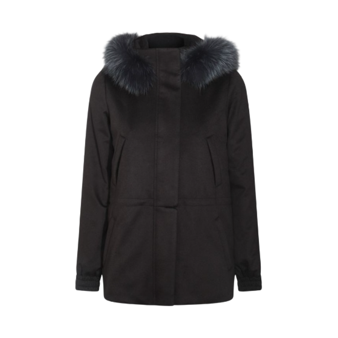 FAF8086-MB97 (W) Loro Piana Icery Short Jacket Caviar