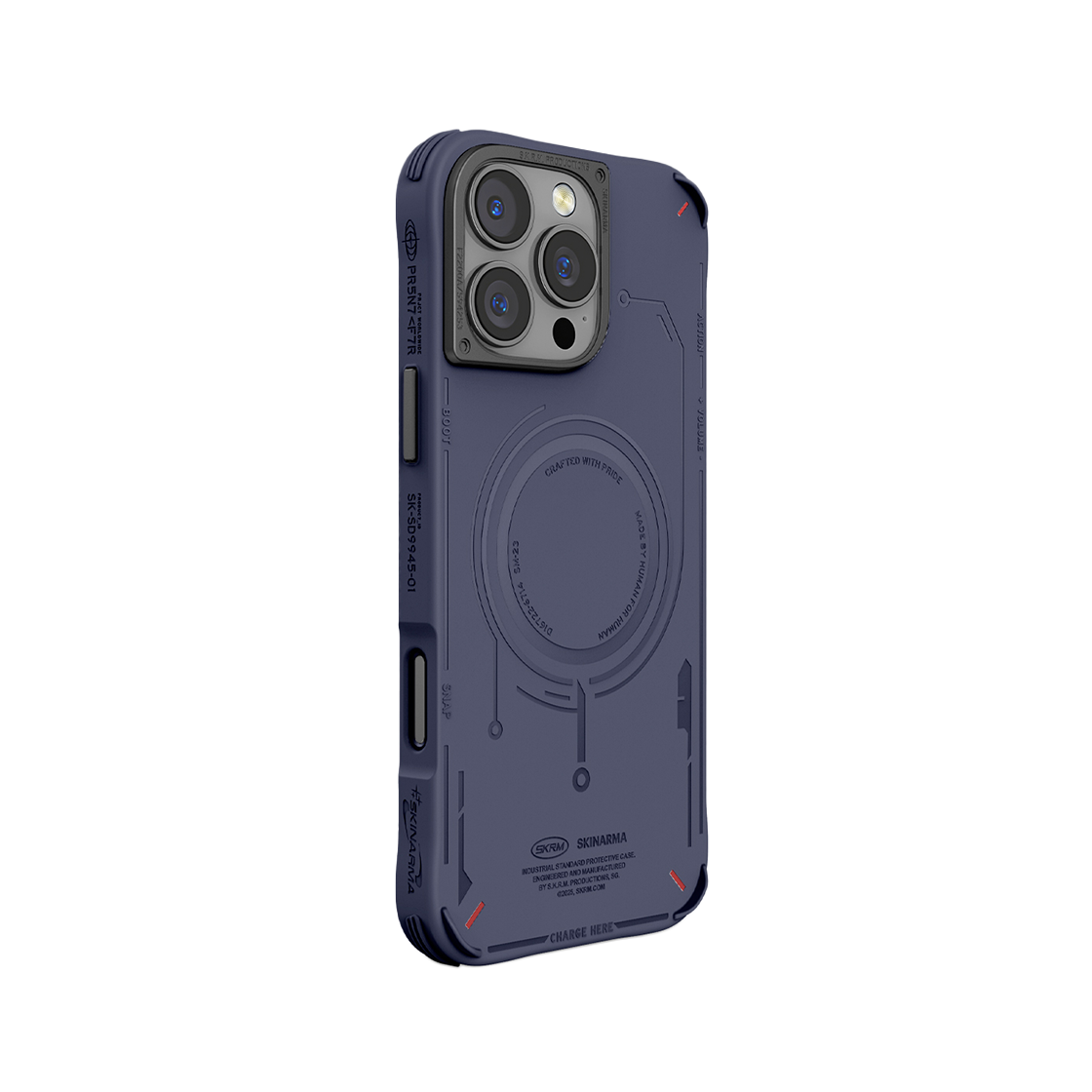 스키나마 메카 맥차지 케이스 아이폰 16 프로 네이비(Skinarma MECHA MAGCHARGE Case iPhone 16 Pro Navy)