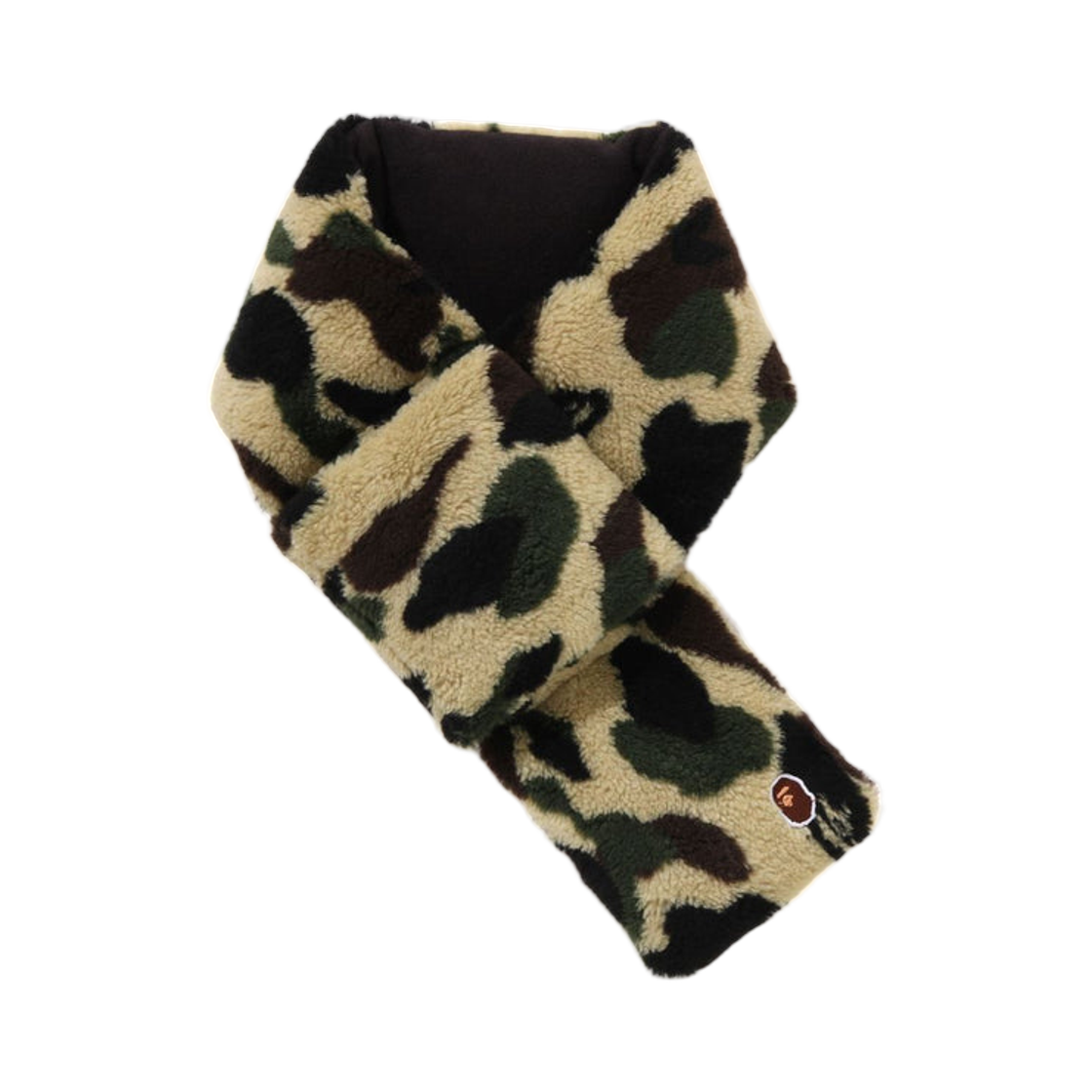 - BAPE 1st Camo Fleece Scarf Yellow