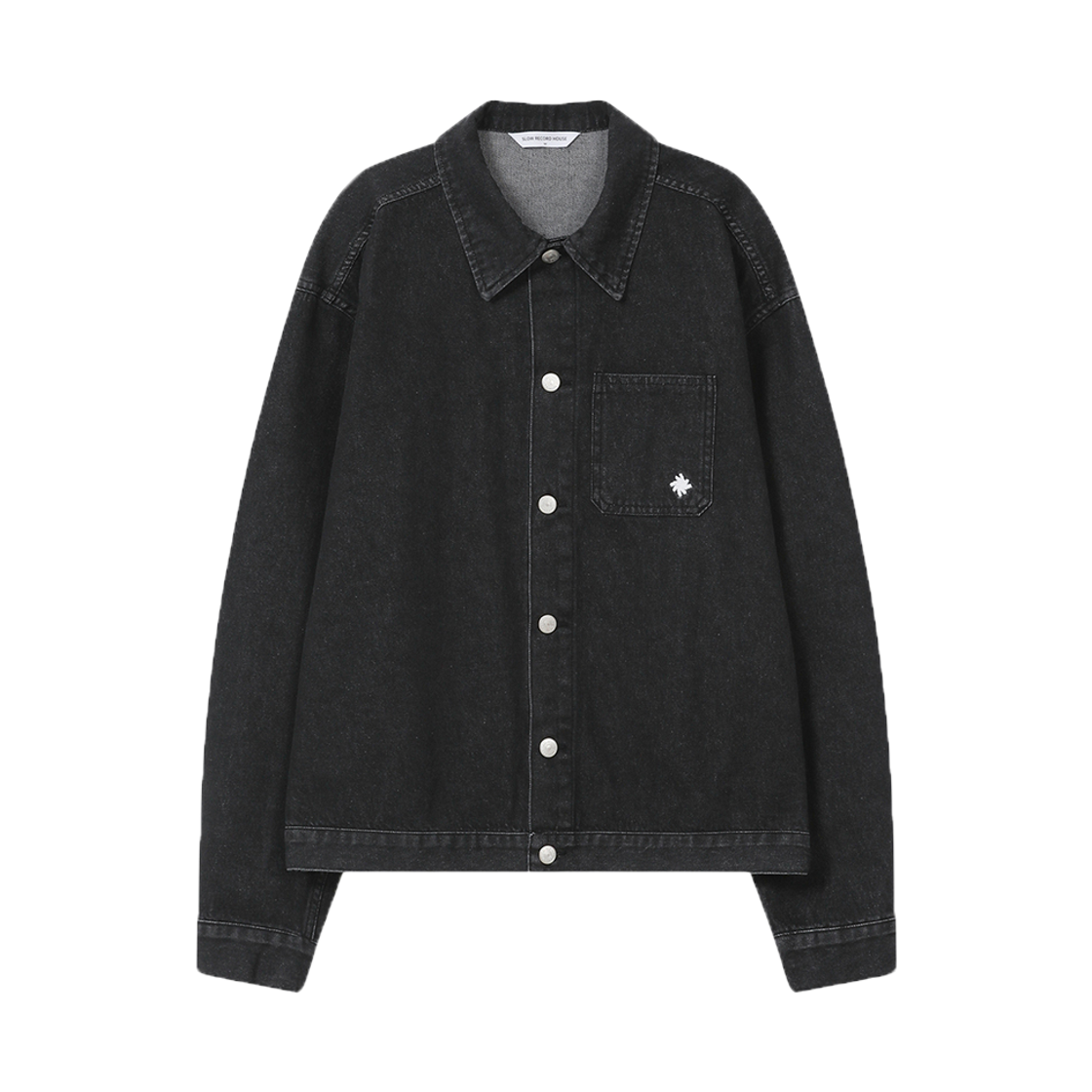 SR25FWJK01BL SLOW RECORD HOUSE Vintage Denim Trucker Jacket Black