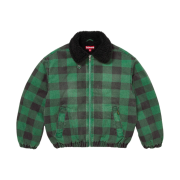 Supreme Faux Shearling Lined Bomber Jacket Plaid - 25FW