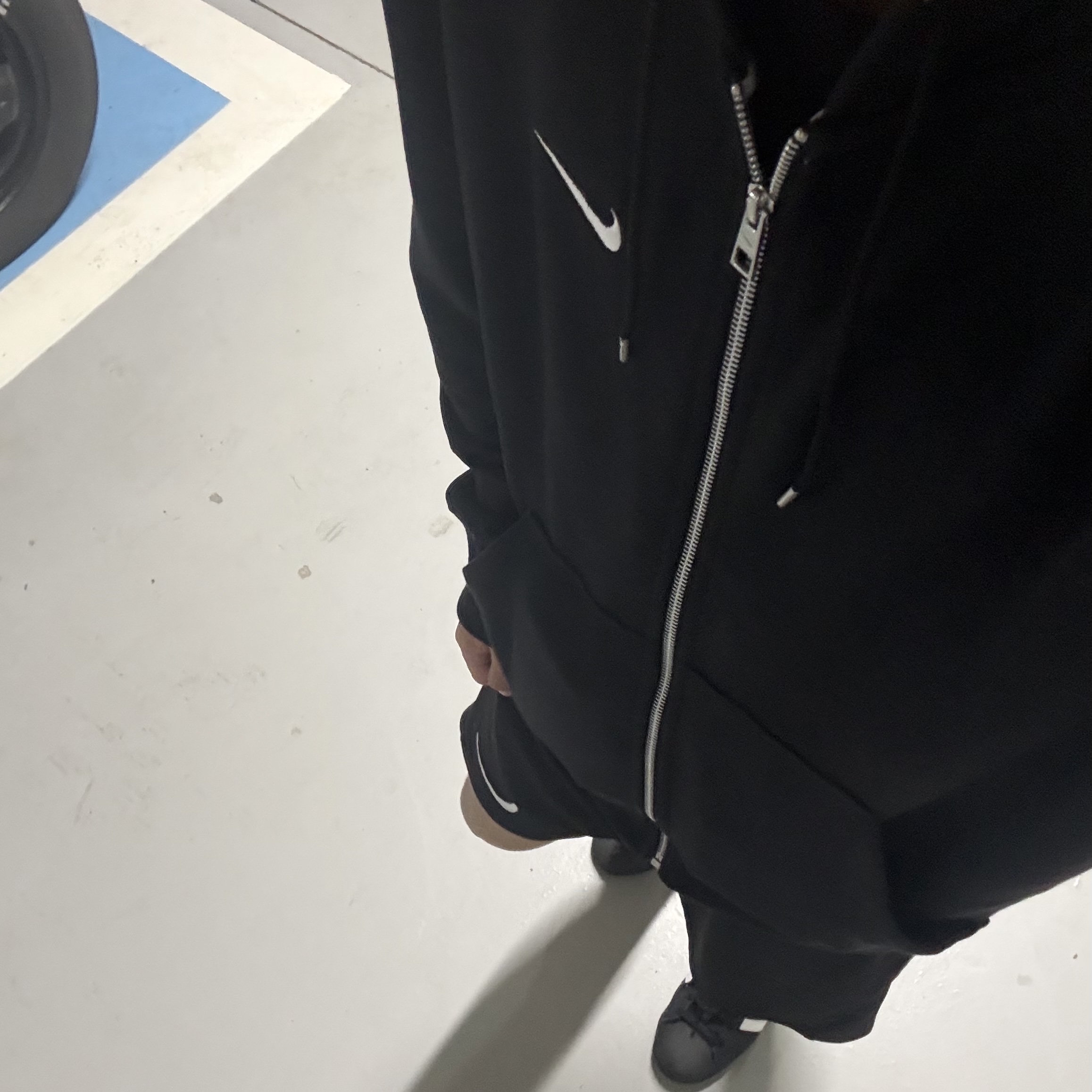 Nike NSW Classic Full Zip Hoodie Black - Asia, Nike Dri-Fit Park 3 Shorts Black (Bundle of 2) 착용 스타일 - 1