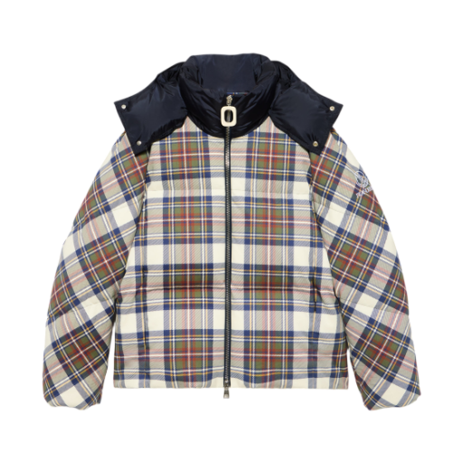 JK0427PG1959000 JW Anderson x Moncler Plaid Puffer Jacket In Multi