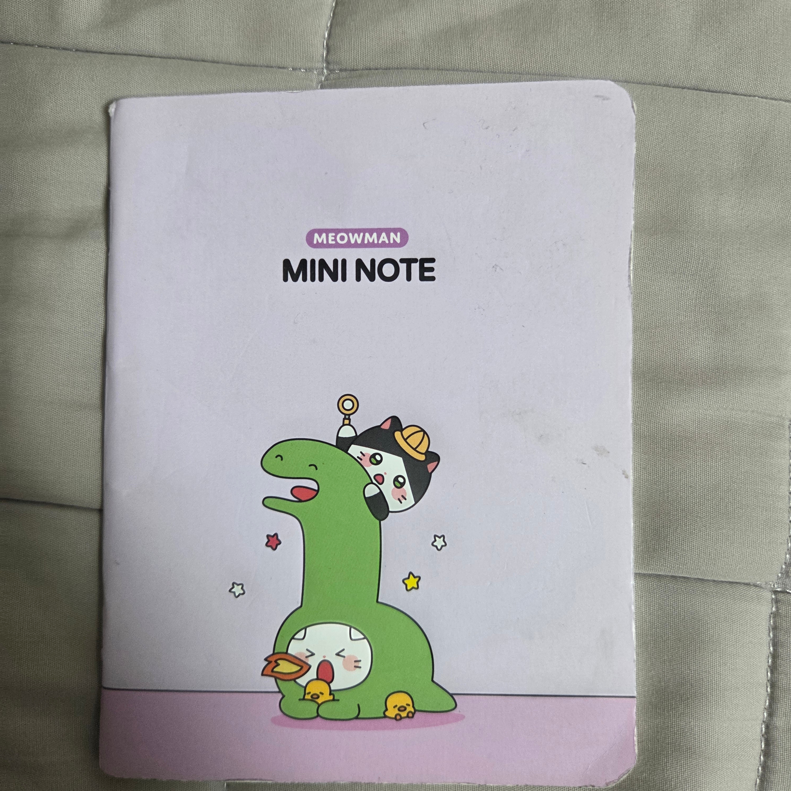 Meow Man Mini Note Gongryong Nara 착용 스타일