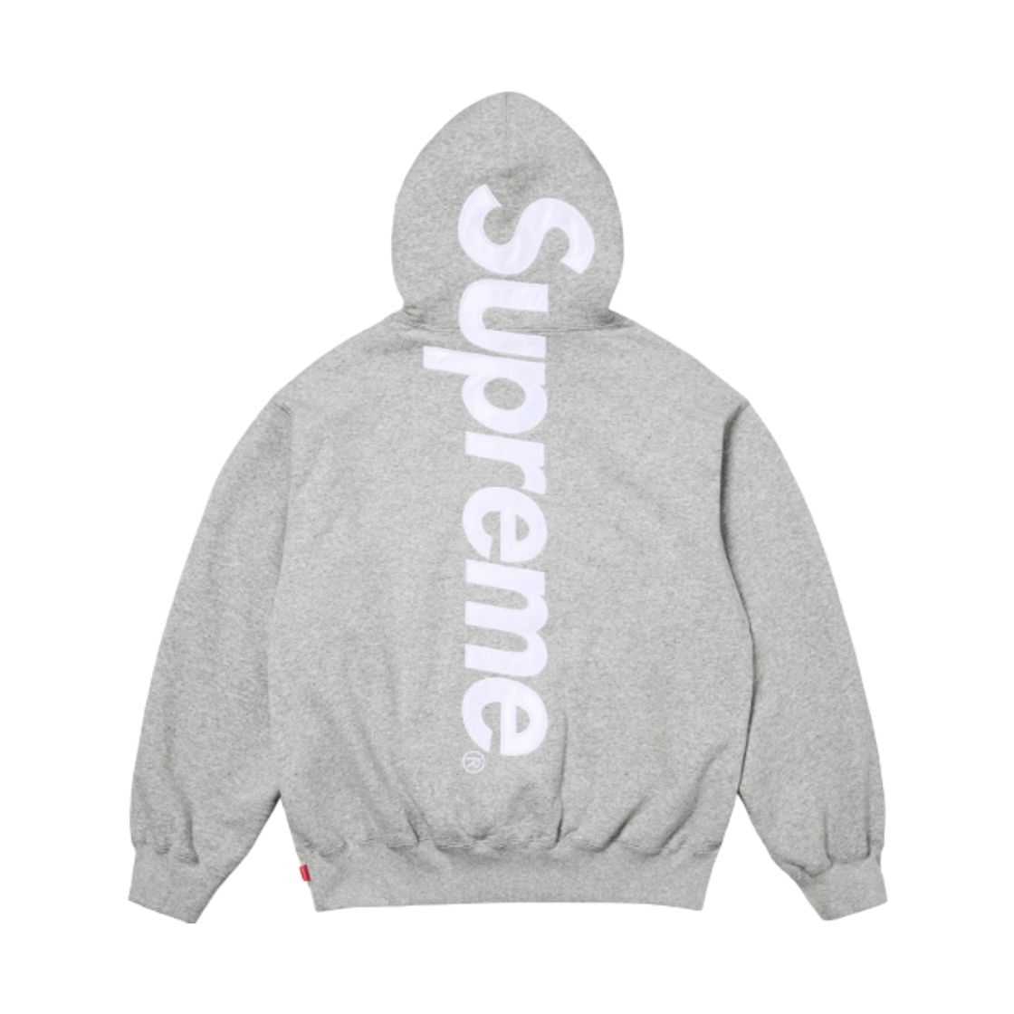 슈프림 사틴 아플리케 후드 스웨트셔츠 헤더 그레이 - 25FW(Supreme Satin Applique Hooded Sweatshirt Heather Grey - 25FW)