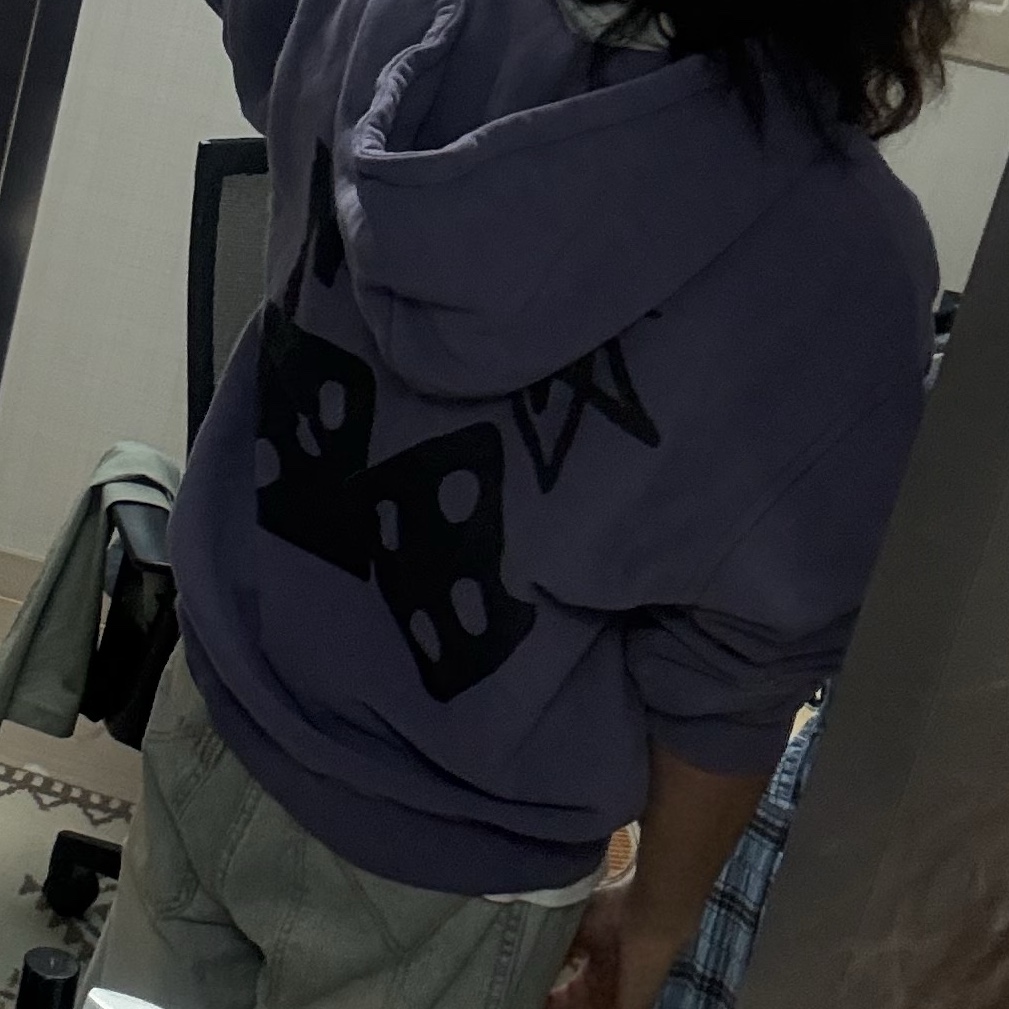 Palace x McDonald's Sign T-Shirt White - 23FW, Stussy Pigment Dyed Dice Zip Hoodie Grape 착용 스타일 - 4