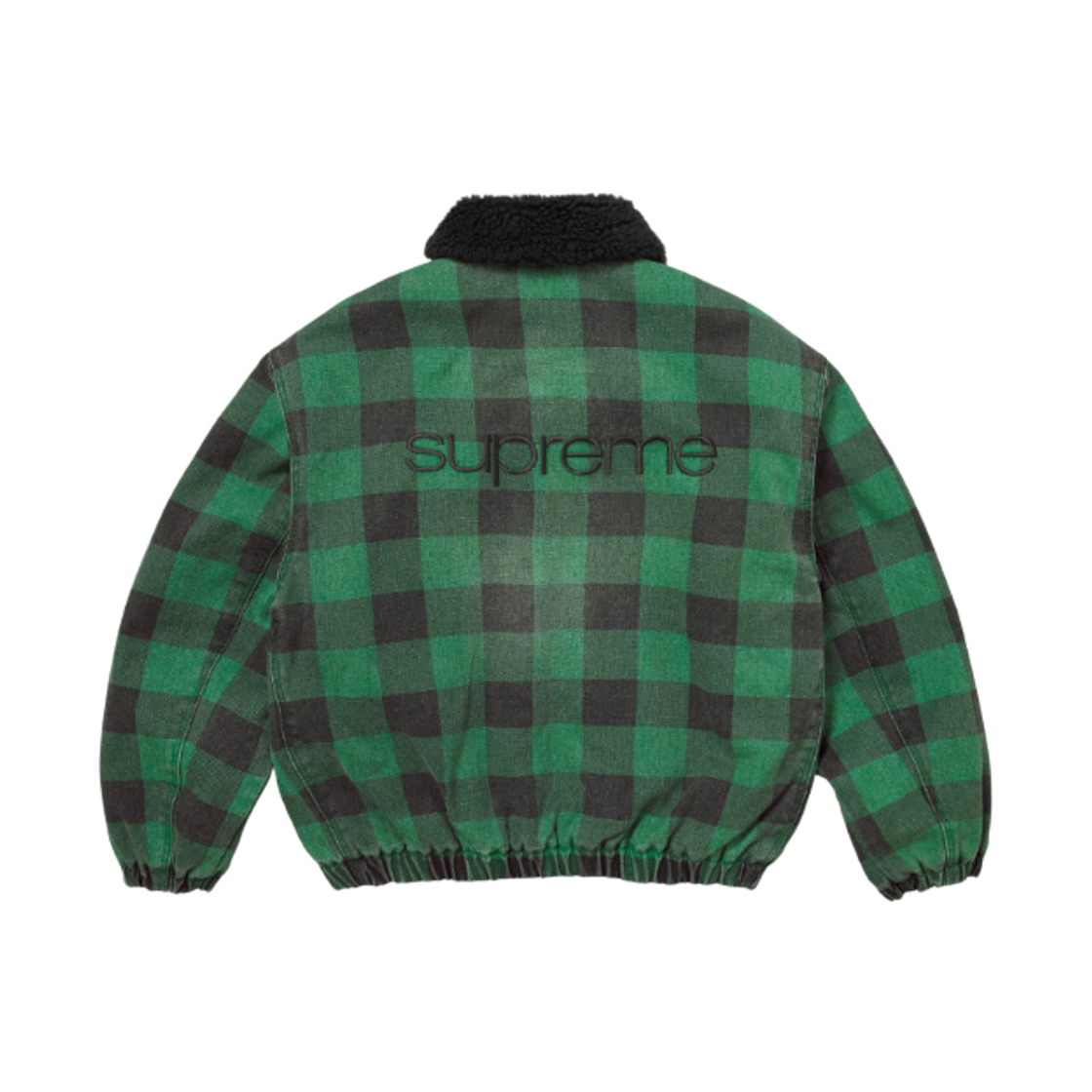 슈프림 포우 셔링 라인드 봄버 자켓 플레이드 - 25FW(Supreme Faux Shearling Lined Bomber Jacket Plaid - 25FW) - 3