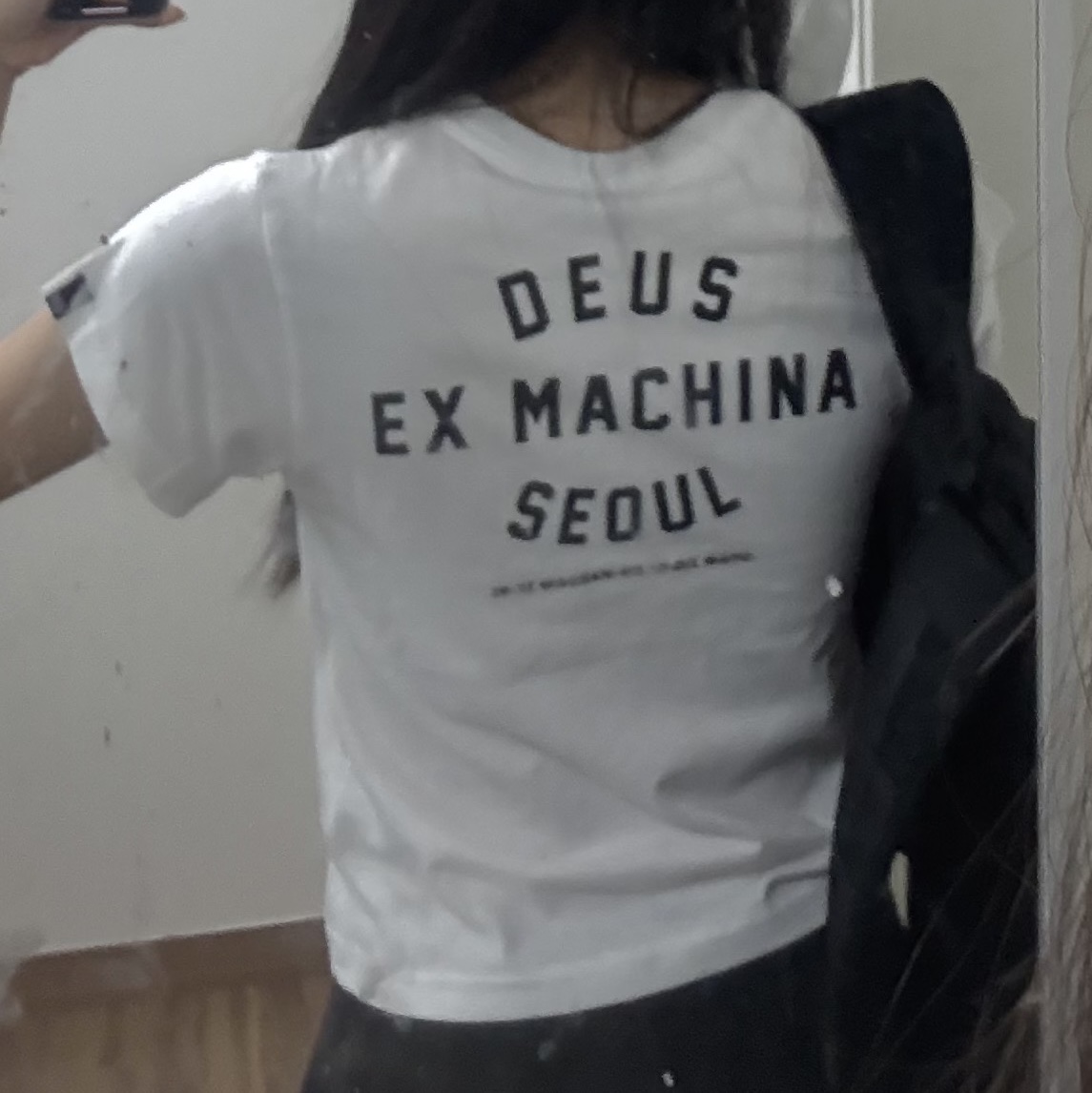(Kids) Deus Ex Machina College Seoul T-Shirt White 착용 스타일