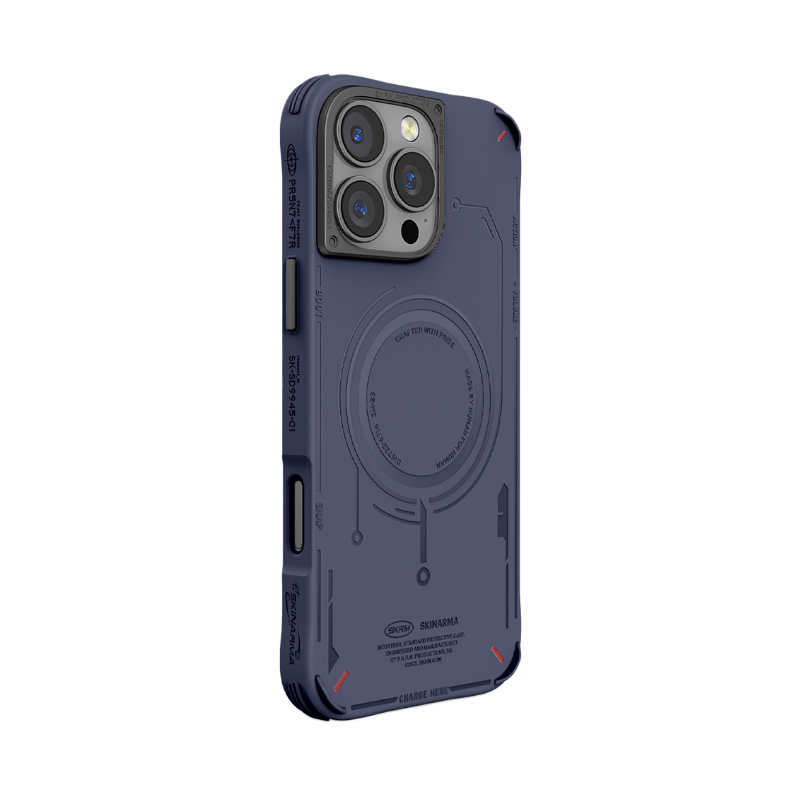 스키나마 메카 맥차지 케이스 아이폰 16 프로맥스 네이비(Skinarma MECHA MAGCHARGE Case iPhone 16 Pro Max Navy)