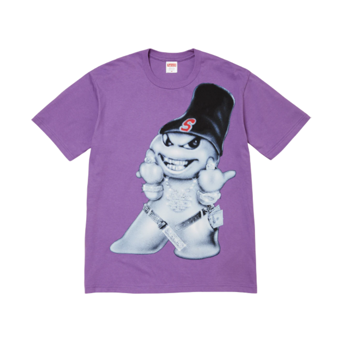 - Supreme Snowman T-Shirt Purple - 25FW