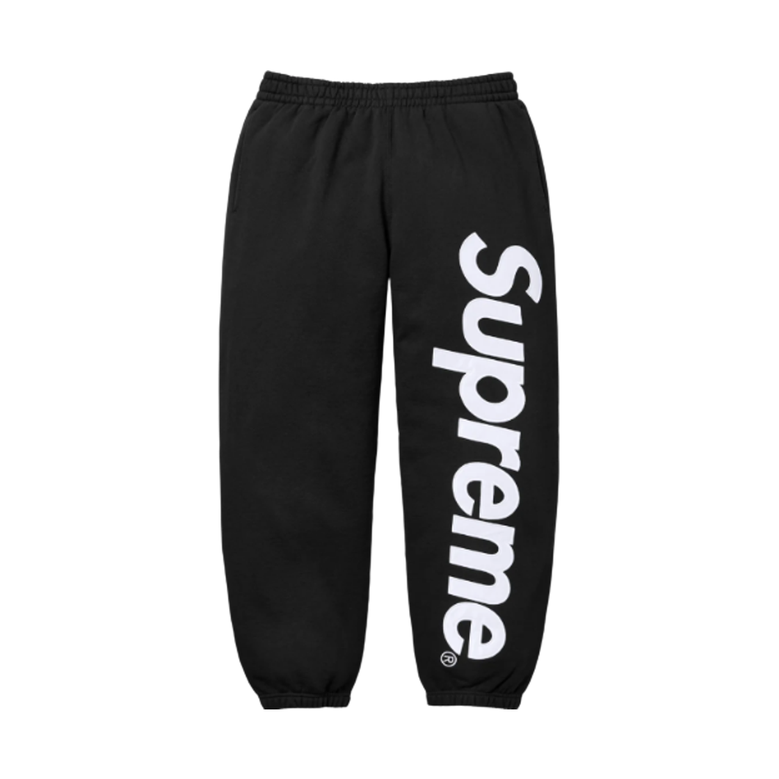 슈프림 사틴 아플리케 스웨트팬츠 블랙 - 25FW(Supreme Satin Applique Sweatpant Black - 25FW)