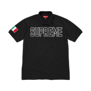 Supreme Twill Applique Polo Black - 25FW
