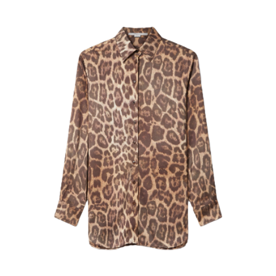 6201313FS3032203 (W) Stella McCartney Oversized Shirt Leopard Print