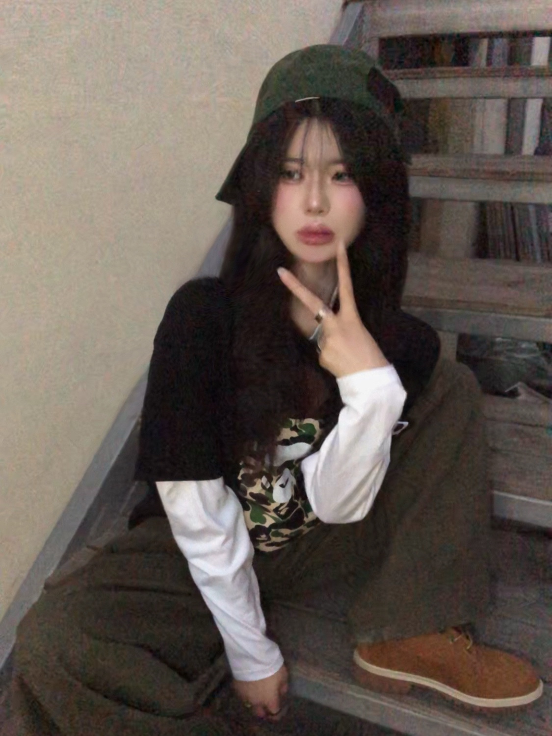 BAPE ABC Camo Milo on Big Ape T-Shirt Black Green, Timberland Premium 6 inch Waterproof Boot Wheat Nubuck - Wide 착용 스타일