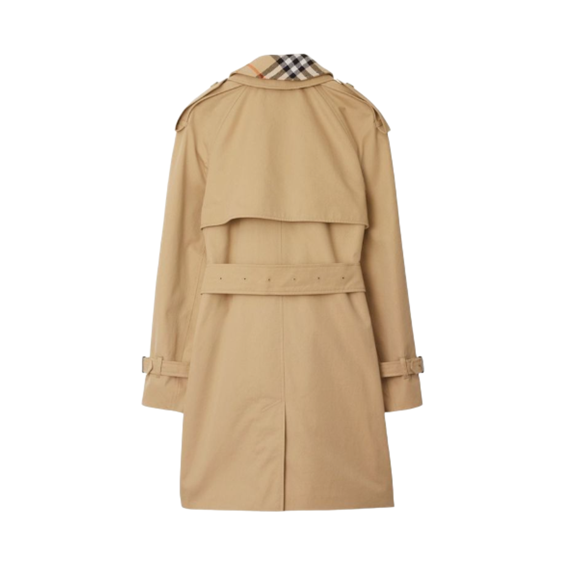(W) 버버리 롱 개버딘 트렌치 코트 베이지((W) Burberry Long Gabardine Trench Coat Beige) - 2